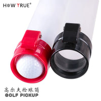 HOW TRUE Golf Ball Retriever Transparent Plastic Tube Lightweight Quick Pick-Up Tool