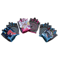 Kids' Anti-Slip Half-Finger Cycling Gloves for 3-12 Year Olds, Breathable & Wear-Resistant