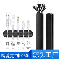 Silicone 5-Hole Cable Organizer for Desk, TV, and Computer Wires