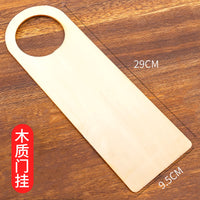 DIY Wooden Door Hanger Sign Blank Craft for Clothes, Birthday Cards, and Home Decor