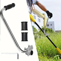 Trimmer Auxiliary Handle and Harness for Brush Cutters and Garden Tools