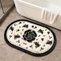 Diatomaceous Earth Bath Mat Absorbent Non-Slip Quick Dry Bathroom Rug