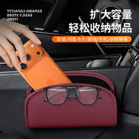 Car Trash Can Storage Bag with Umbrella Holder and Sunglass Clip