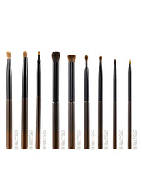 Fisgarfine S-Iteration Series Portable Eye Makeup Brush Set with Soft Wool Blend Bristles