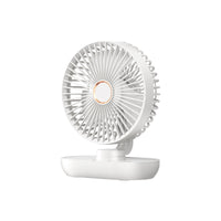 Mini USB Rechargeable Oscillating Desk Fan for Students and Dorms