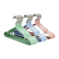 Non-Slip PVC Coated Wire Hangers for Adult Clothes, Heavy Duty & Trace-Free