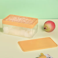 Silicone Ice Cube Tray with Lid, Large Capacity Ice Maker Container for Summer Homemade Popsicles and Ice Balls