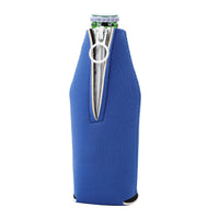 Neoprene Beer Bottle Cooler Sleeve with Zipper, Insulated Anti-Slip Cover for Glass Bottles