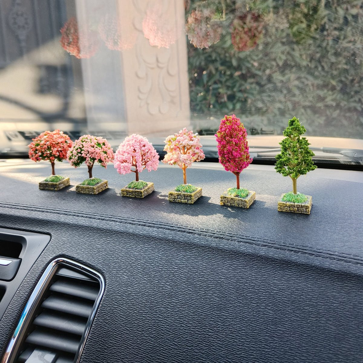 Miniature Artificial Tree Car Dashboard Decoration
