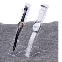 Double-Layer Plastic Watch and Jewelry Display Stand for Retail and Home Organization