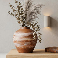 Wabi-Sabi Retro Ceramic Vase for Dried Flowers - Rustic Decor for Homes & Hotels