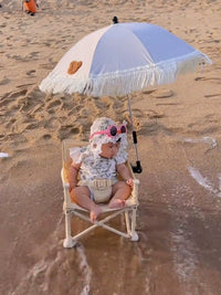 Portable Kids' Folding Beach Chair with Umbrella, Outdoor Camping and Picnic Seat for Babies and Toddlers