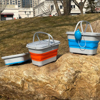 Foldable Fishing Bucket Live Fish Container Thickened Portable Fishing Box