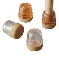 Silent Wear-Resistant Silicone Chair Leg Caps for Furniture Protection