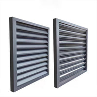Aluminum Alloy Louvered Air Conditioner Cover for Outdoor Units, Ventilation and Protection