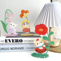 Acrylic Standing Memo Clip Desk Cartoon Gift Photo Clip Vertical Message Design Keepsake Photo Frame