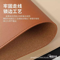 Large Thickened Waterproof PU Leather Desk Mat with Cork Base for Office and Home