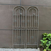Wrought Iron Trellis for Climbing Plants, Roses, Clematis - Garden Arch Support and Outdoor Fence