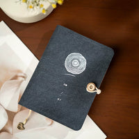 Vintage Fabric Journal Notebook with Washed Finish for Daily Planning and Stamping