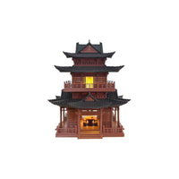 Miniature Ancient Chinese Architecture Resin Ornaments for Aquariums and Micro Landscapes