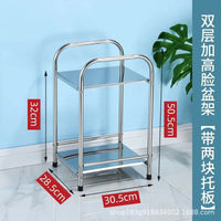 Stainless Steel Rolling Storage Rack for Bathroom and Kitchen