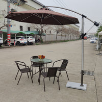 Outdoor Patio Umbrella with Crank Lift, UV Protection Sunshade for Garden, Beach, and Commercial Use