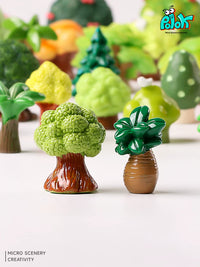 Miniature Forest Tree Blind Bag Figurines for DIY Micro Landscape Decor