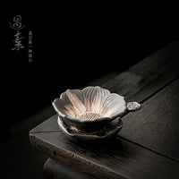 Chinese Zen Lotus Ceramic Tea Strainer Filter Funnel