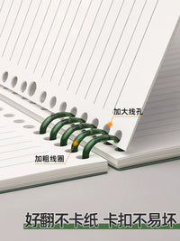 B5/A5 Detachable Coil Notebook Set with Thickened Refill Paper for Students