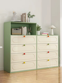 Metal Storage Cabinet with Drawers for Bedroom Living Room, Multi-layer Steel Chest of Drawers