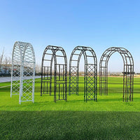 European Style Wrought Iron Garden Arch Trellis for Climbing Plants