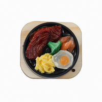 Realistic Teppanyaki Food Keychain