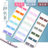 Transparent Writable Index Tabs Sticky Notes Paper Labels for Students, Classification and Bookmark Stickers