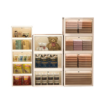 Foldable Outdoor Camping Storage Cabinet with Multiple Tiers, Easy Assembly Plastic Organizer for Home, Toys, and Snacks