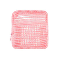 Dopamine Color Mesh Cosmetic Bag Portable Lipstick Square Storage Pouch