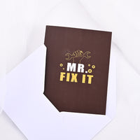 3D Pop-Up Father's Day Card for Dad, Thank You Gift Card