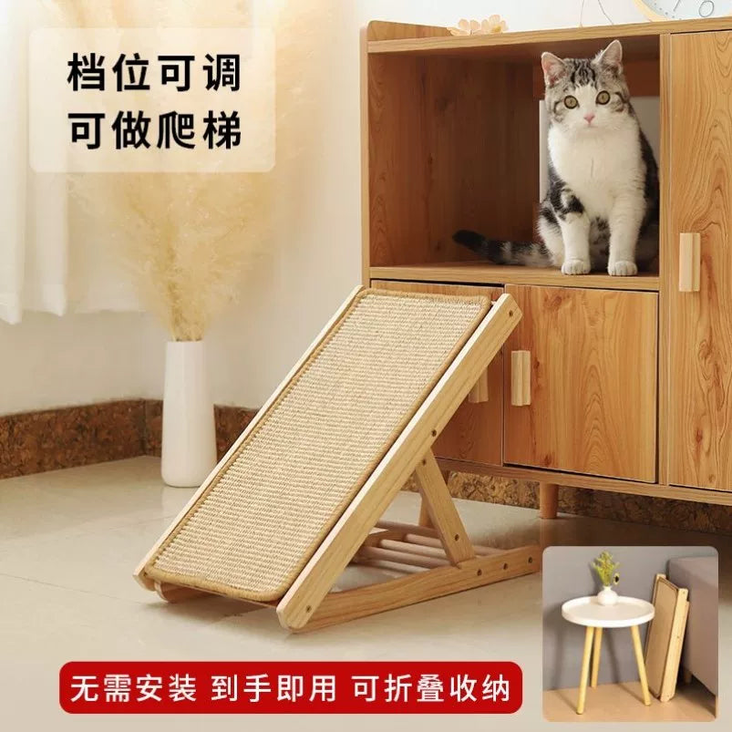 Pet Stairs for Cats and Dogs, Non-Slip Wooden Ramp for Small and Elderly Pets, Bedside Sofa Ladder