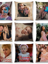 Customizable Satin Pillow with Inner for Personalized Gifts