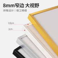 A4/A3 Aluminum Alloy Magnetic Poster Frame with Pull-Out Design for Advertising and Art Display