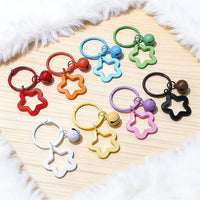 Floral Bell Star Keychain for Bags and Gifts