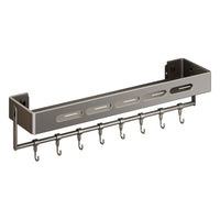 Gunmetal Gray Bathroom Shelf Wall-Mounted No-Drill Storage Rack for Washroom Shower