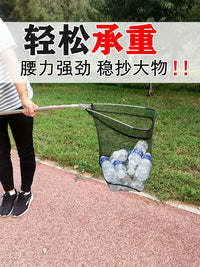 Foldable Triangular Fishing Net Head with Coated Mesh for Catching Large Fish
