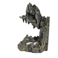 Aquarium Sandfall Mountain Ornament with Pump, Fish Tank Landscape Decoration