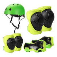 Kids' Skateboard Helmet and Protective Gear Set - 7 Pieces for Cycling, Skating, and Scooters