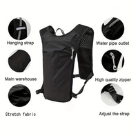 Hydration Vest Backpack for Cycling Running Hiking Marathon with Breathable Design