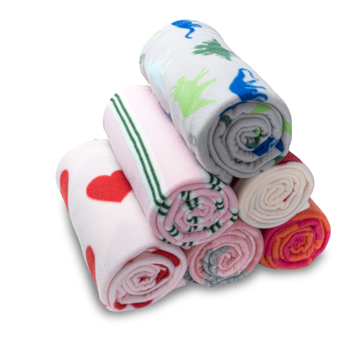 Double-Sided Flannel Printed Blanket for Napping, Office, and Travel - Various Patterns and Sizes