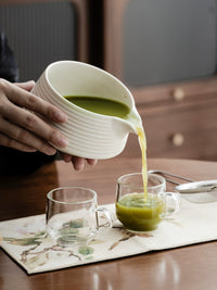 Handmade Ceramic Matcha Bowl Set with Whisk and Tools