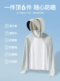 Mulin Sen Women's UPF100+ Sun Protection Ice Silk Short Cape Jacket