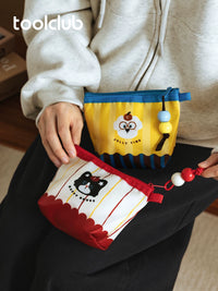 Portable Coin Purse Cosmetic Bag Travel Toiletry Pouch Small Storage Organizer