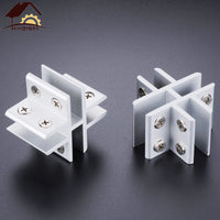 Glass Shelf Clamp Connector for 8-12mm Glass, No-Drill Aluminum Alloy